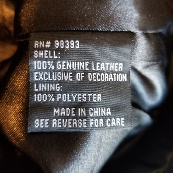 Pamela McCoy Croc Embossed Rhinestone Studded Black Leather Moto Jacket Size XS - Picture 11 of 11